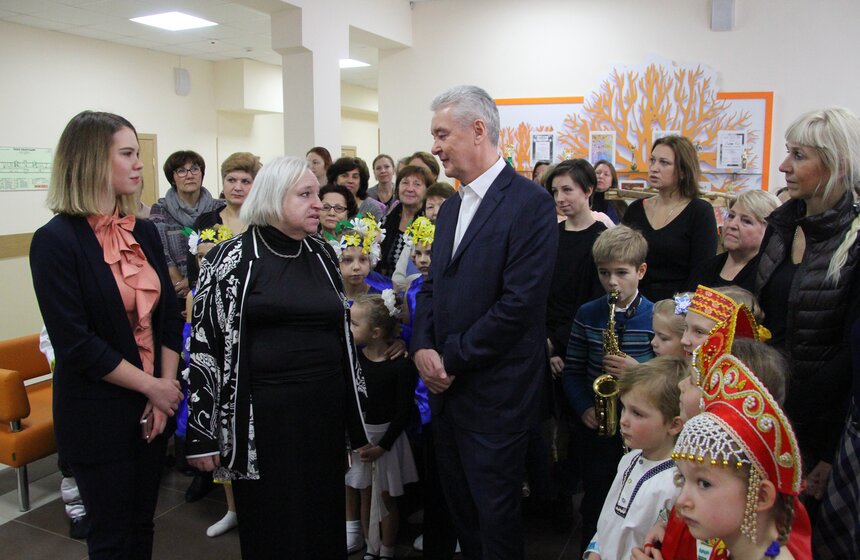 Сергей Собянин посетил центр творчества "На Вадковском" 16 фото