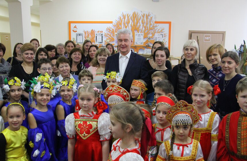 Сергей Собянин посетил центр творчества "На Вадковском" 19 фото