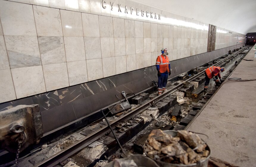 Ремонт Калужско-Рижской линии метро 20 ноября 11 фото