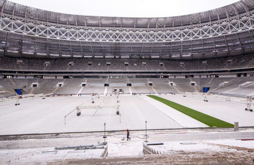 Осмотр хода реконструкции "Лужников" 3 фото