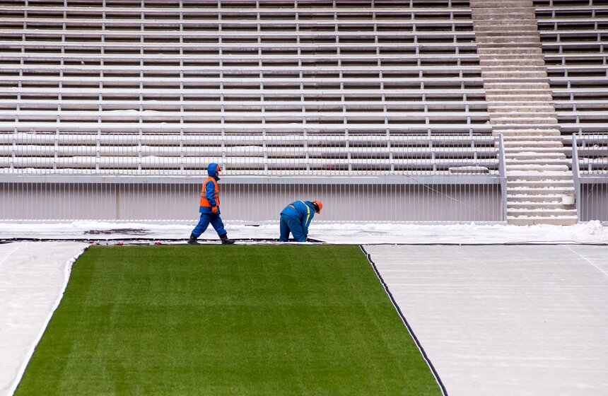 Осмотр хода реконструкции "Лужников" 6 фото