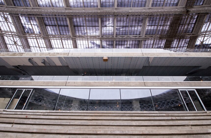 Осмотр хода реконструкции "Лужников" 18 фото