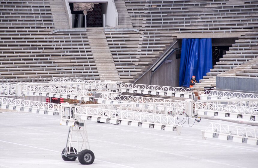 Осмотр хода реконструкции "Лужников" 10 фото