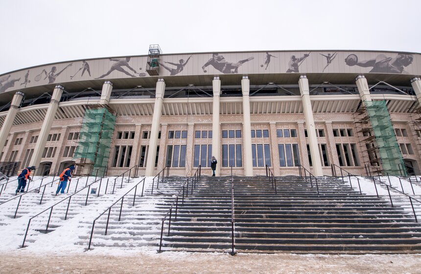 Осмотр хода реконструкции "Лужников" 1 фото