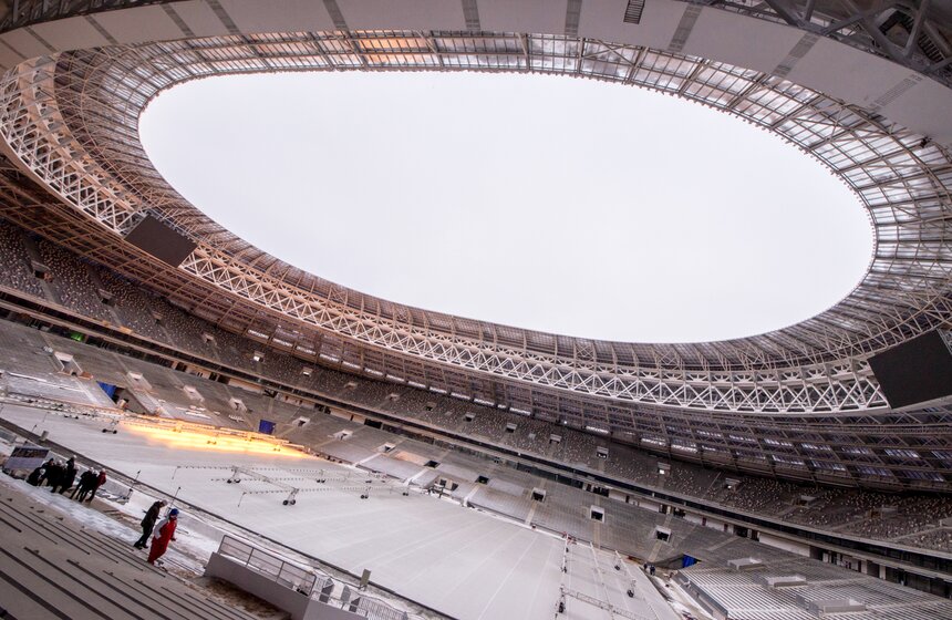 Осмотр хода реконструкции "Лужников" 21 фото