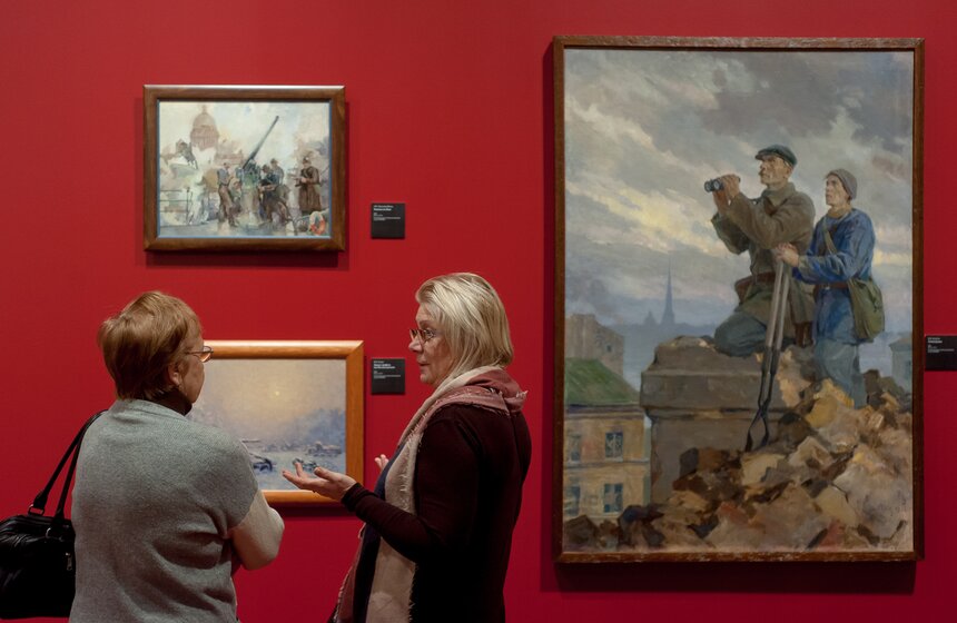 Выставка "Война глазами очевидцев. Фронтовой рисунок и плакат" 30 фото