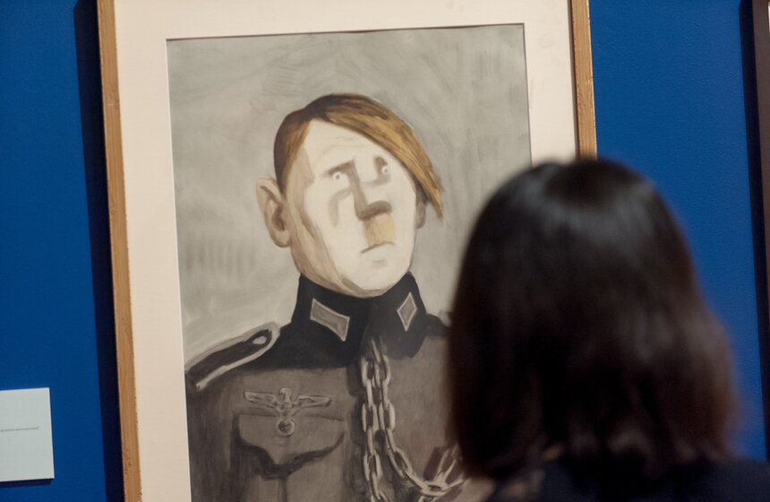 Выставка "Война глазами очевидцев. Фронтовой рисунок и плакат" 15 фото