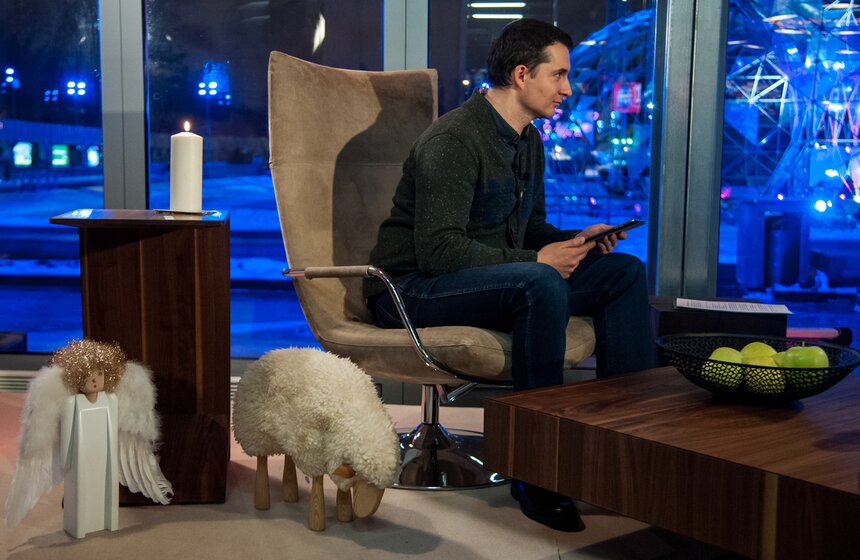 В парке Горького открылась зимняя студия "Москвы 24" 10 фото