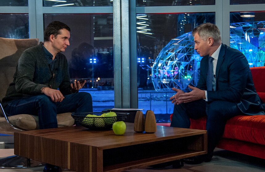 В парке Горького открылась зимняя студия "Москвы 24" 12 фото