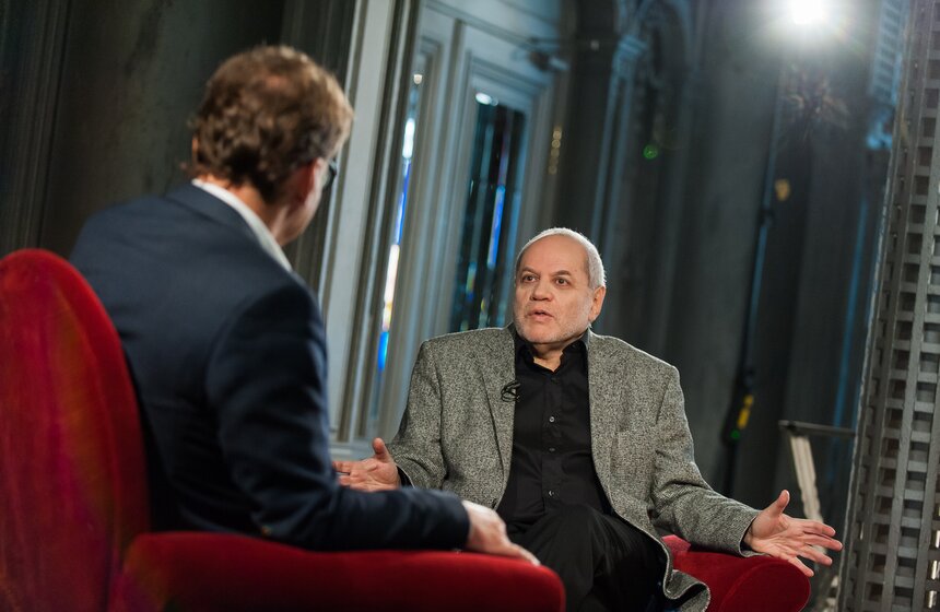 Евгений Бунимович на съемках программы "Важная персона" 2 фото