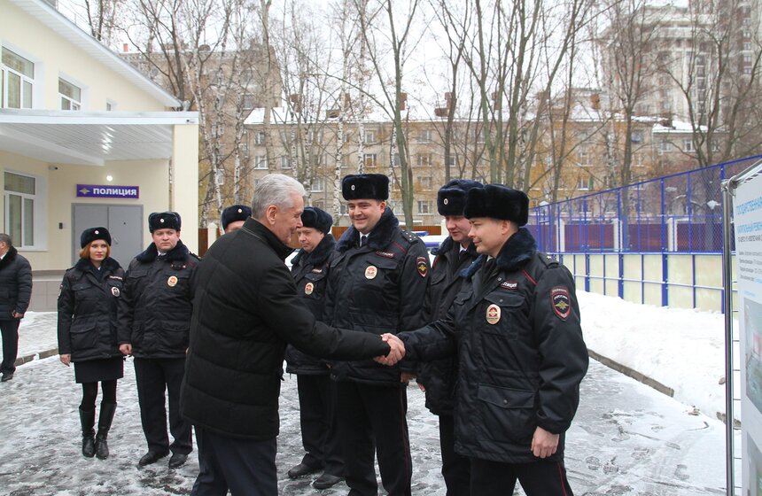 Сергей Собянин посетил обновленное отделение полиции в Соколе 12 фото