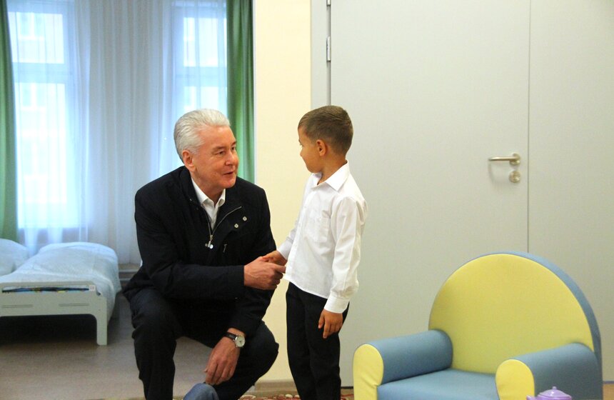 Сергей Собянин посетил новый детский сад в районе Кунцево 19 фото