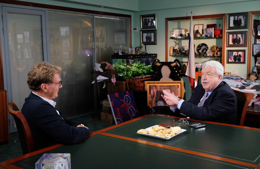 Михаил Гусман на съемках программы "Важная персона" 2 фото