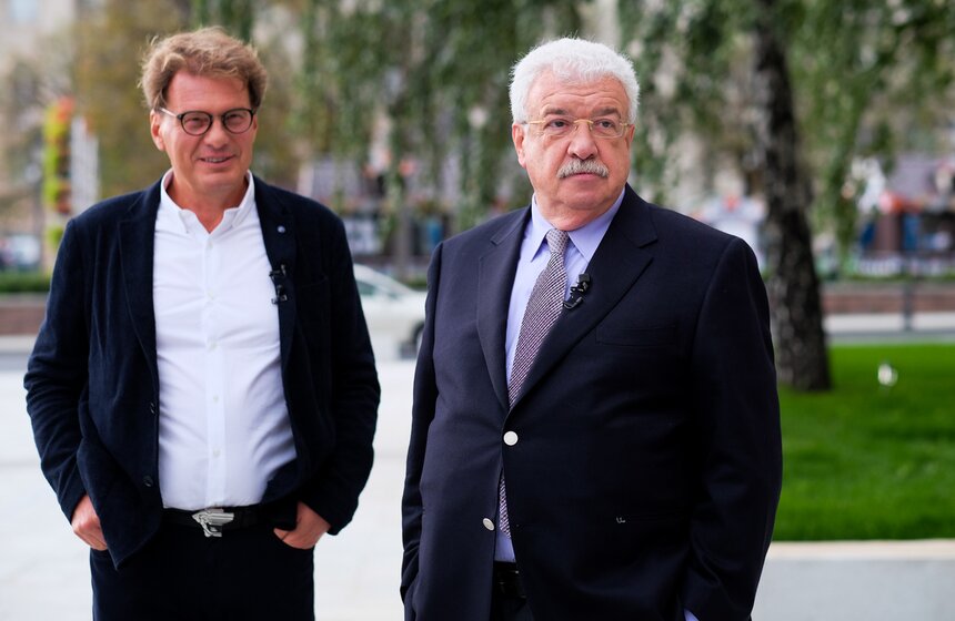 Михаил Гусман на съемках программы "Важная персона" 6 фото