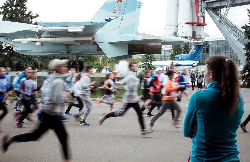 Центральный старт Всероссийского дня бега на ВДНХ 19 фото