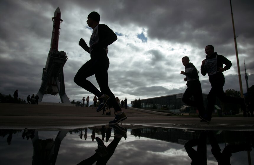 Центральный старт Всероссийского дня бега на ВДНХ 22 фото