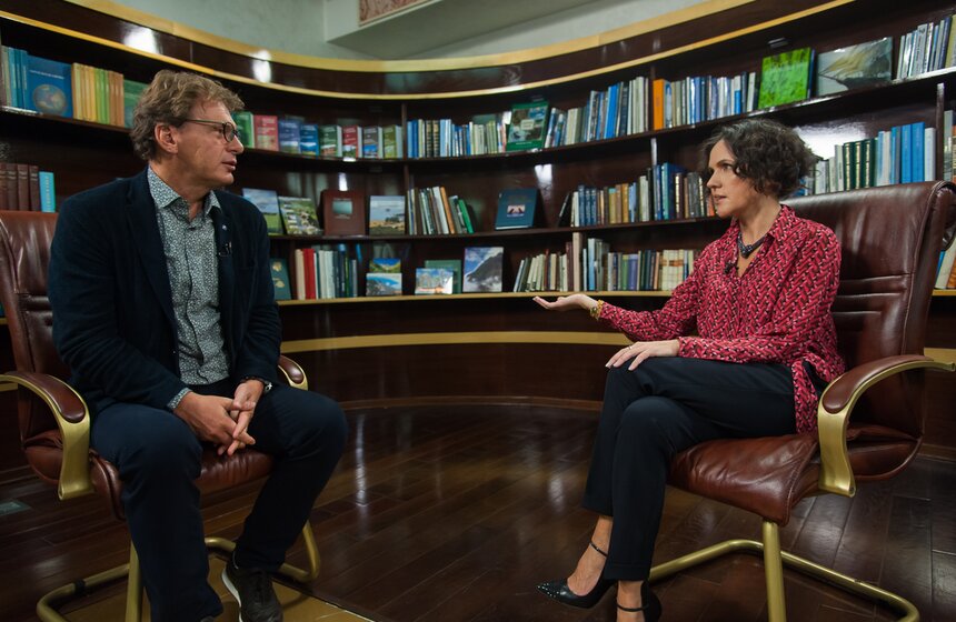 Анастасия Чернобровина на съемках программы "Важная персона" 15 фото