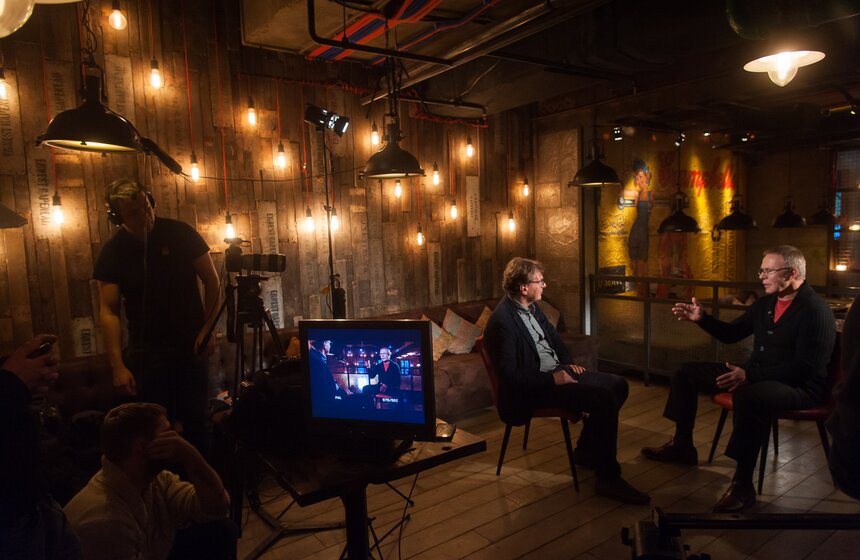 Вячеслав Фетисов на съемках программы "Важная персона" 4 фото