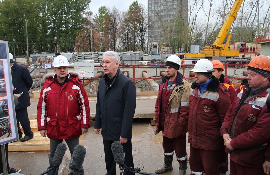 Мэр дал старт проходке тоннеля между "Рубцовской" и "Лефортово" 5 фото