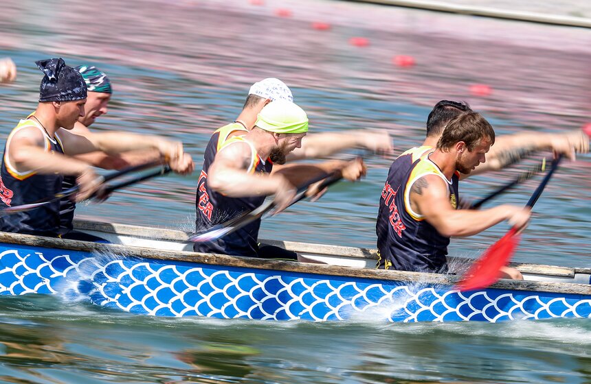 Чемпионат России по гребле на лодках класса "Дракон" 6 фото