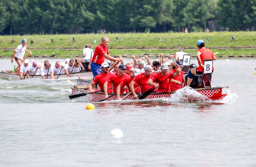 Чемпионат России по гребле на лодках класса "Дракон" 24 фото