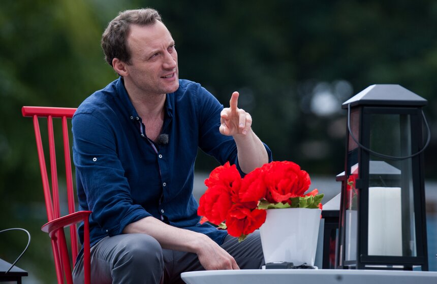 Съемки интервью "Лето в парке" в парке Горького 2 фото