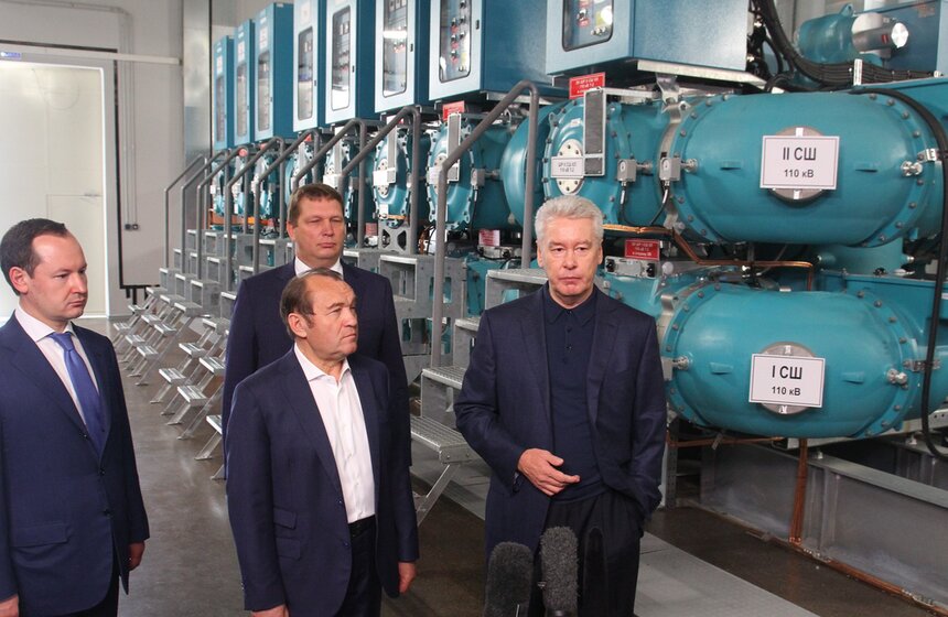 Сергей Собянин открыл электроподстанцию "Берсеневская" 7 фото