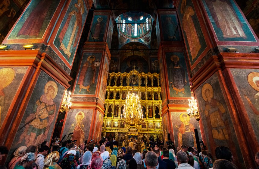 Освящение храма святого Иоанна Предтечи в Новодевичьем монастыре 27 фото