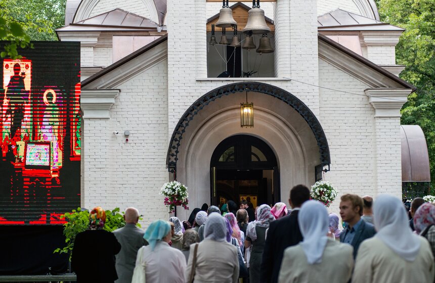 Освящение храма святого Иоанна Предтечи в Новодевичьем монастыре 3 фото