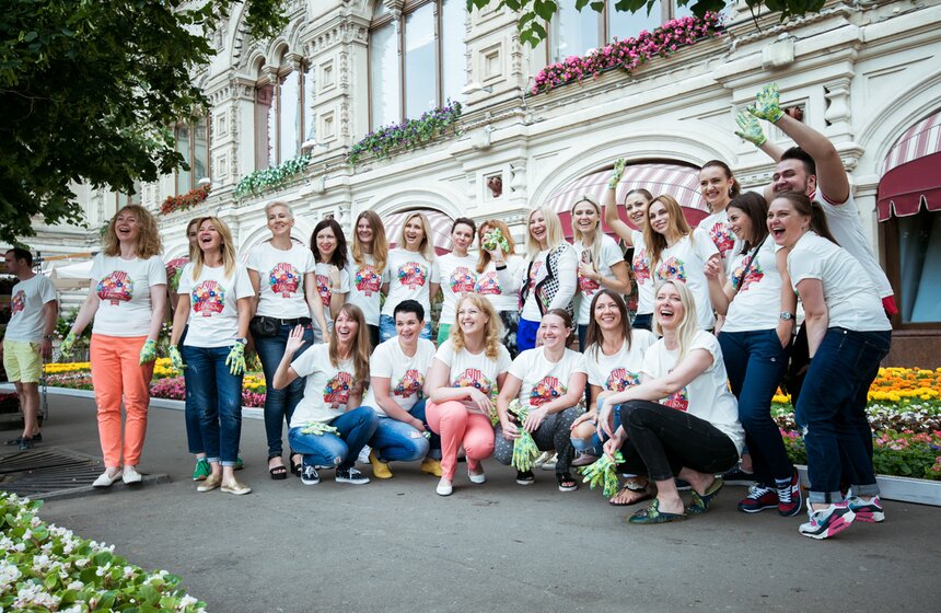 Фестиваль цветов в ГУМе 29 фото