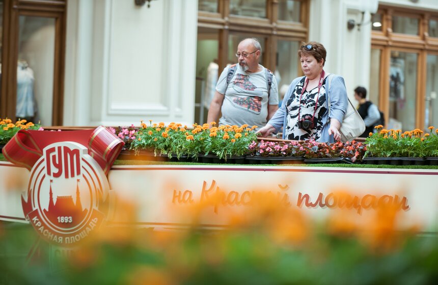 Фестиваль цветов в ГУМе 23 фото