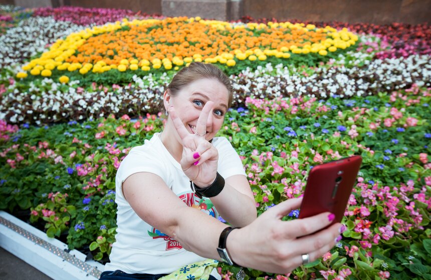 Фестиваль цветов в ГУМе 25 фото