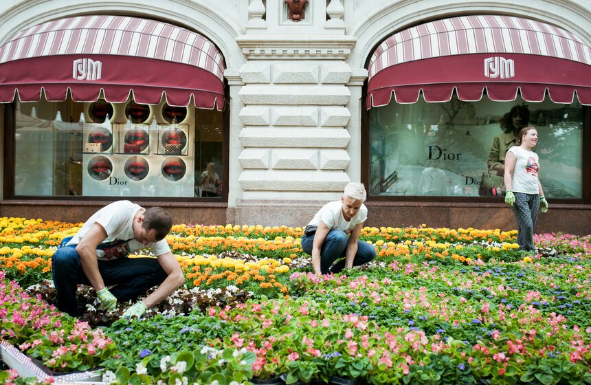 Фестиваль цветов в ГУМе 2 фото
