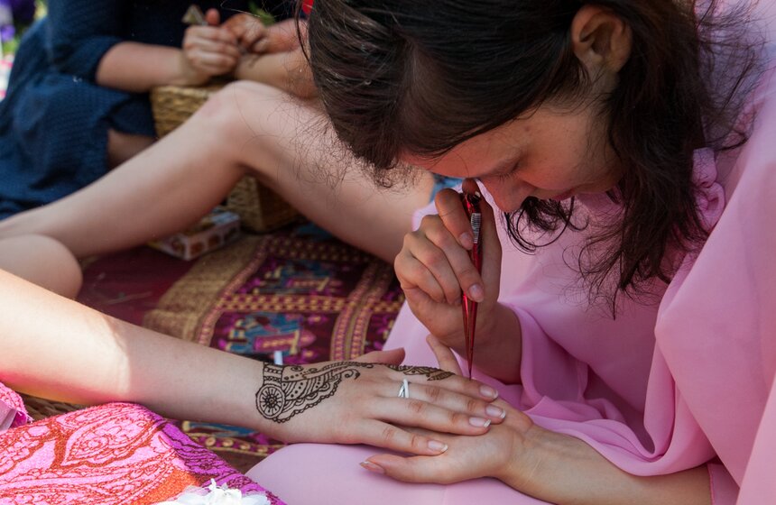 Международный день йоги в парке искусств МУЗЕОН 13 фото