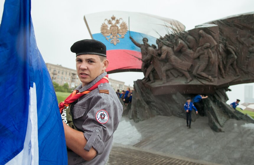 Парад скаутов на Поклонной горе 1 фото