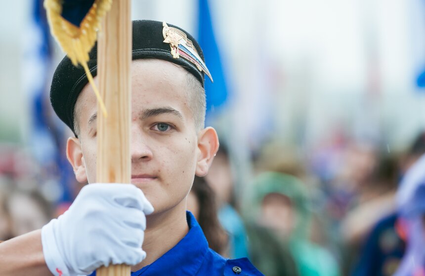 Парад скаутов на Поклонной горе 10 фото