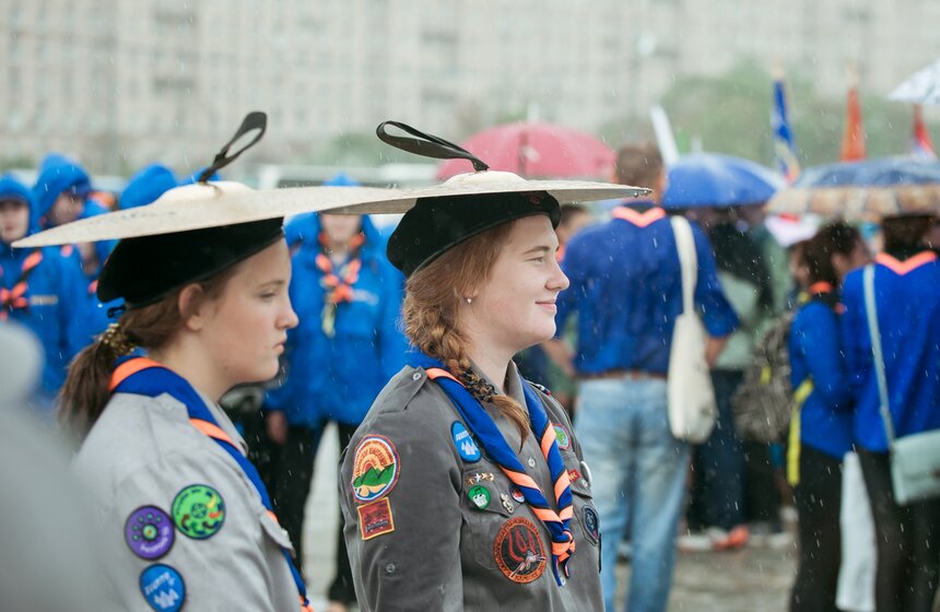 Парад скаутов на Поклонной горе 4 фото
