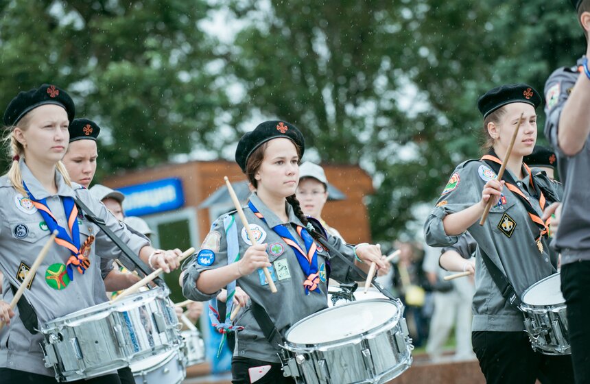 Парад скаутов на Поклонной горе 2 фото