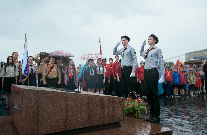 Парад скаутов на Поклонной горе 6 фото