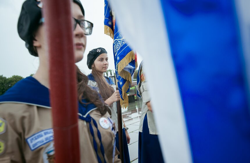 Парад скаутов на Поклонной горе 8 фото