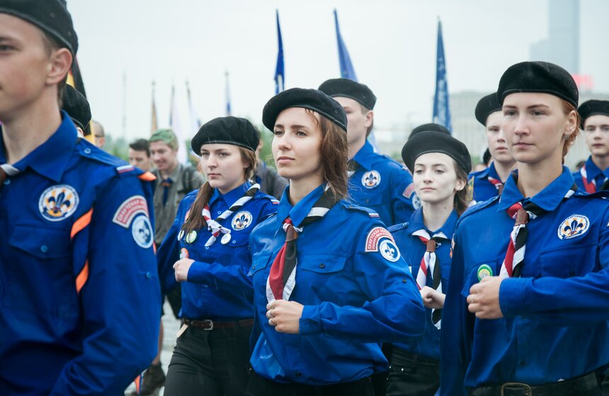 Парад скаутов на Поклонной горе 11 фото