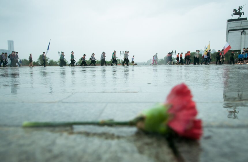 Парад скаутов на Поклонной горе 16 фото