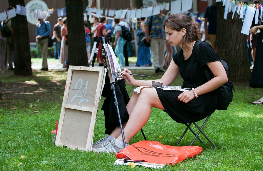 Летняя фотоакция "Сушка" от m24.ru в саду "Эрмитаж" 17 фото