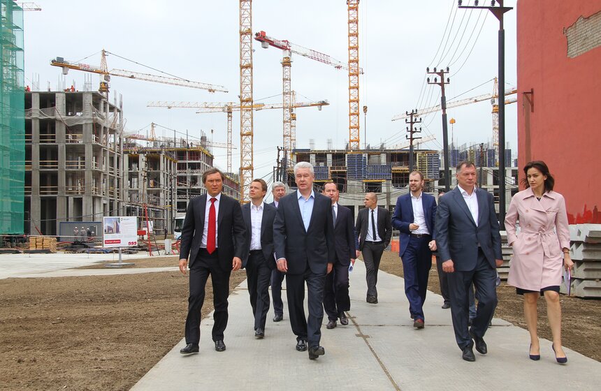 Сергей Собянин посетил стройку ЖК "Зиларт" 15 фото