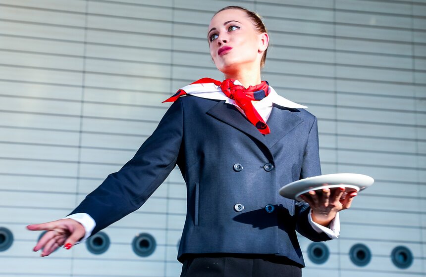 Показ авиационной моды в Домодедово 11 фото