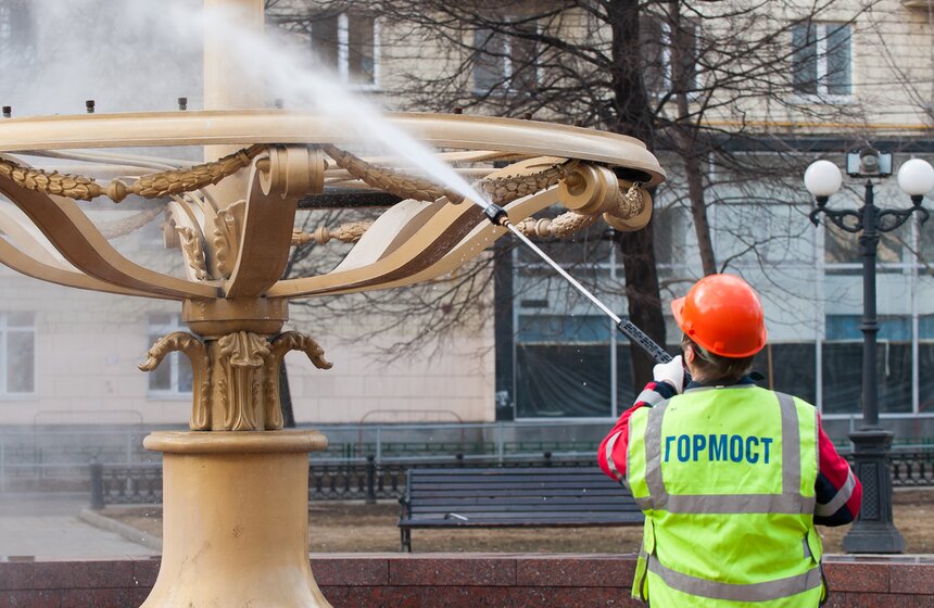 Как столичные фонтаны готовят к летнему сезону 5 фото