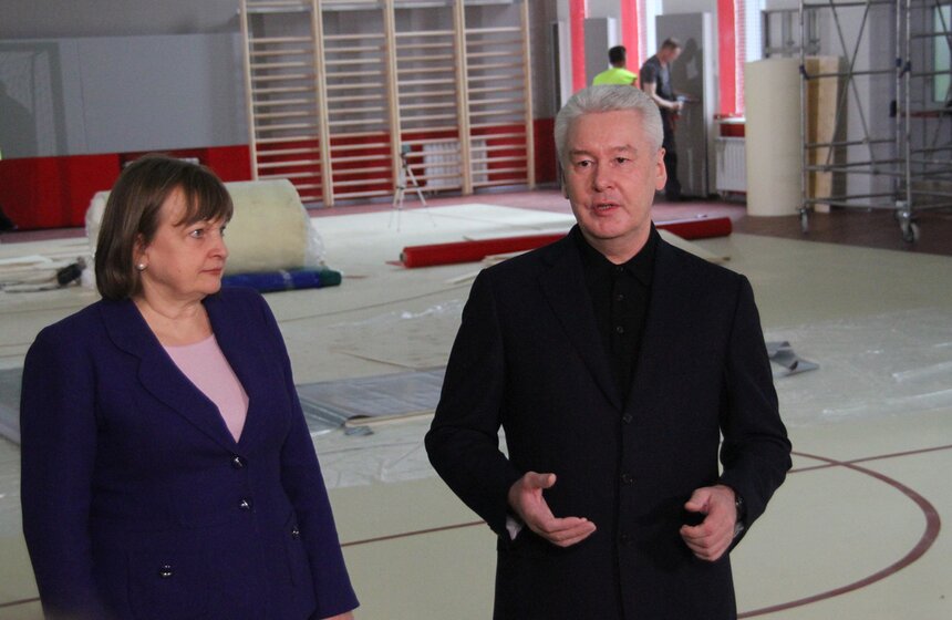 Сергей Собянин посетил школу-новостройку №1288 7 фото