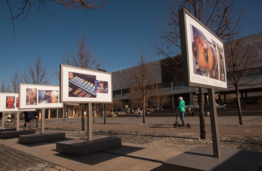 Фотовыставка "История космических побед" в МУЗЕОНе 10 фото