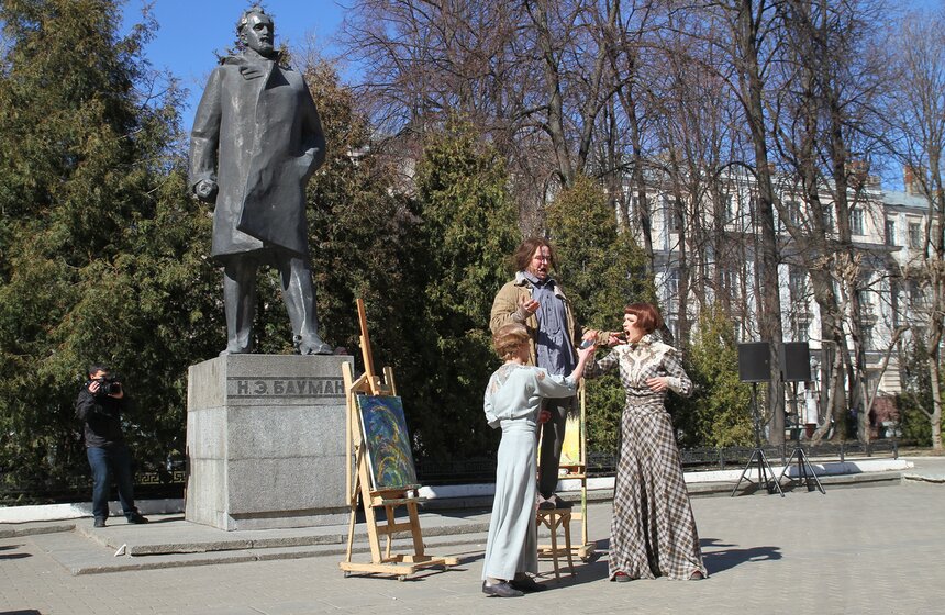 Театр имени Пушкина с фрагментом спектакля "Рождество О.Генри" 5 фото