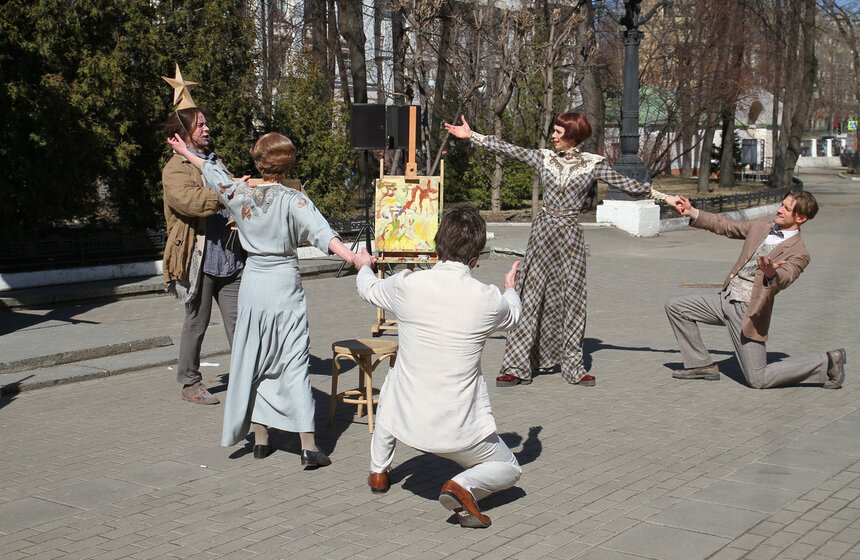 Театр имени Пушкина с фрагментом спектакля "Рождество О.Генри" 7 фото